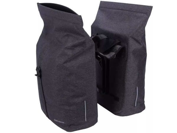 Contec Lim Double Sidetaskesæt, Ashy Grey, 2 x 17L