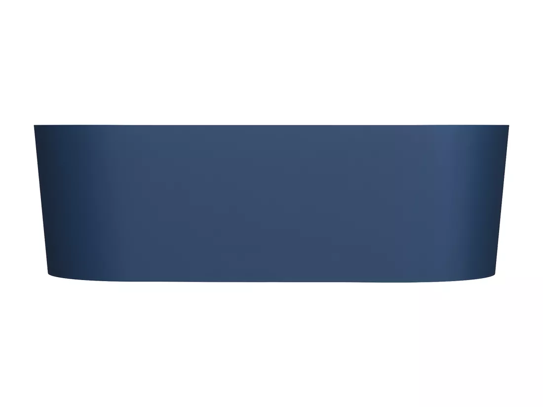 baignoire îlot OMNIRES OVO M+ 160X75 CM couleur : bleu finition : matbonde et siphon inclus