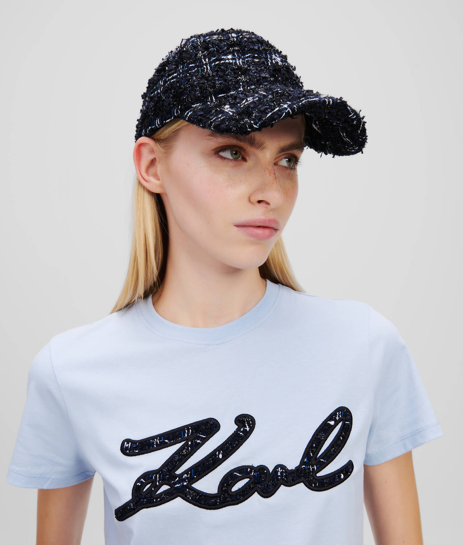 CASQUETTE EN BOUCLÉ K/SIGNATURE - Boucle marine foncée