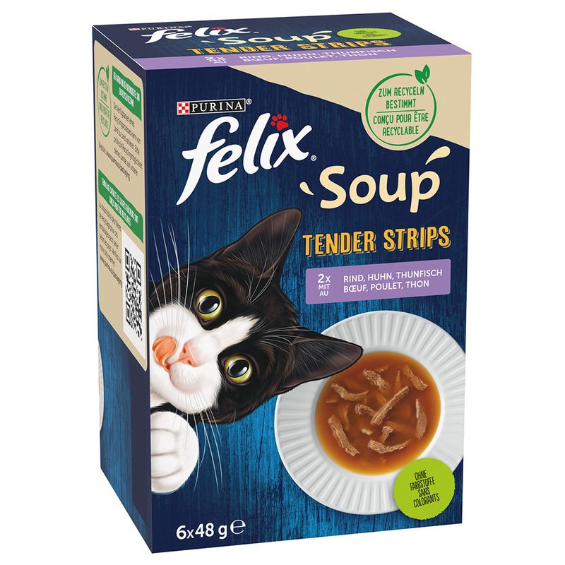 Felix Soup Filets 12 x 48 g pour chat