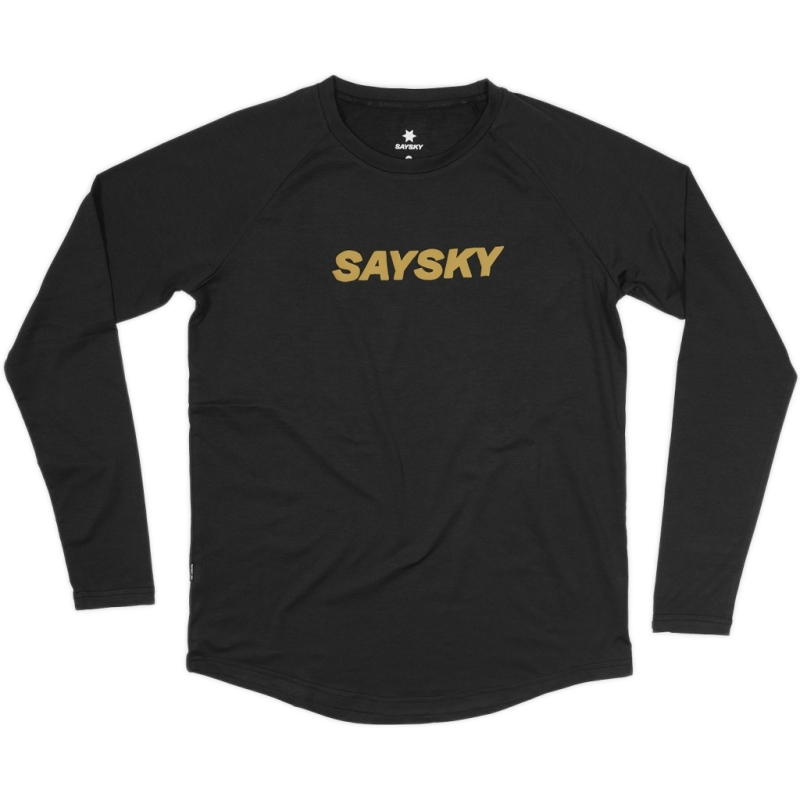 saysky logo pace longsleeve 634 kmrls05 9001 black