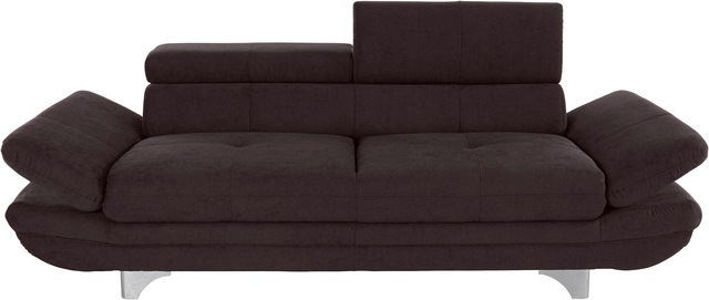 COTTA Polstergarnitur »Enterprise« Set,  Set bestehend aus 2,5-Sitzer mit Arm- & Kopfteilverstellung & Hocker