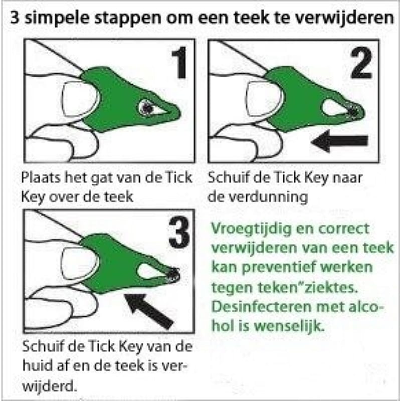 Tick Key Tekenverwijderaar 1  stuk