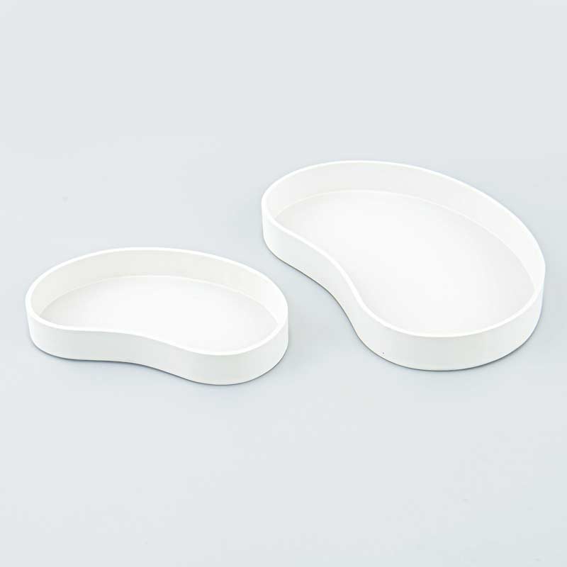 Plateau forme organique blanc
