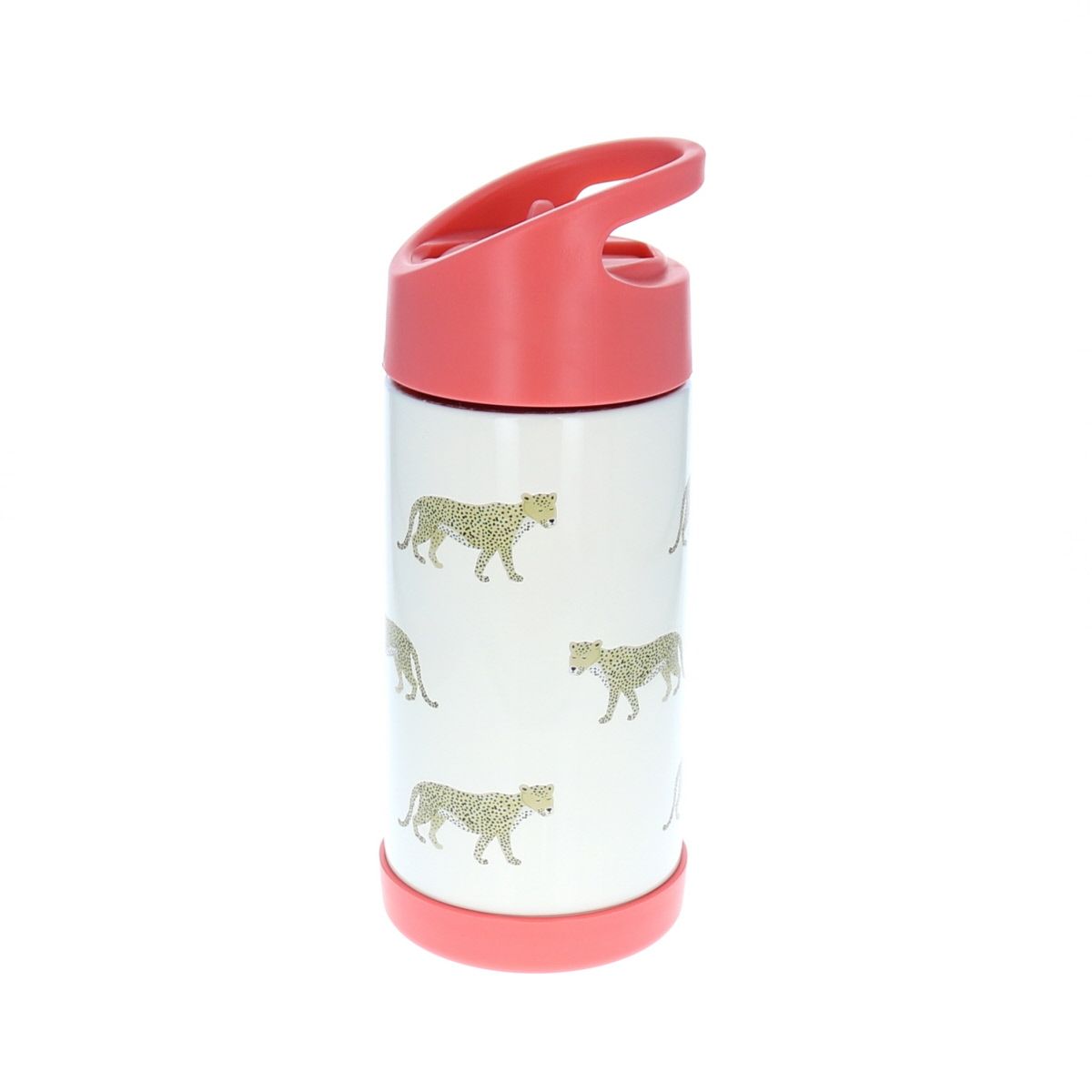 Gourde isotherme rose Léopard - 300ml Pause goûter