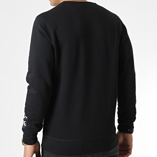 Sweat Crewneck Roses Noir Blanc