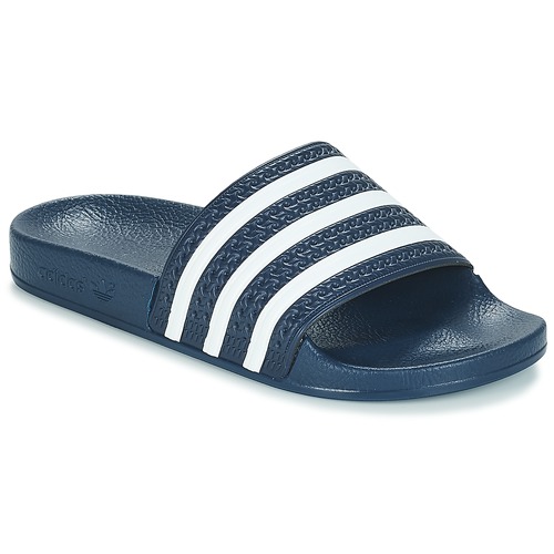 adidas Originals - ADILETTE - Marine / blanc