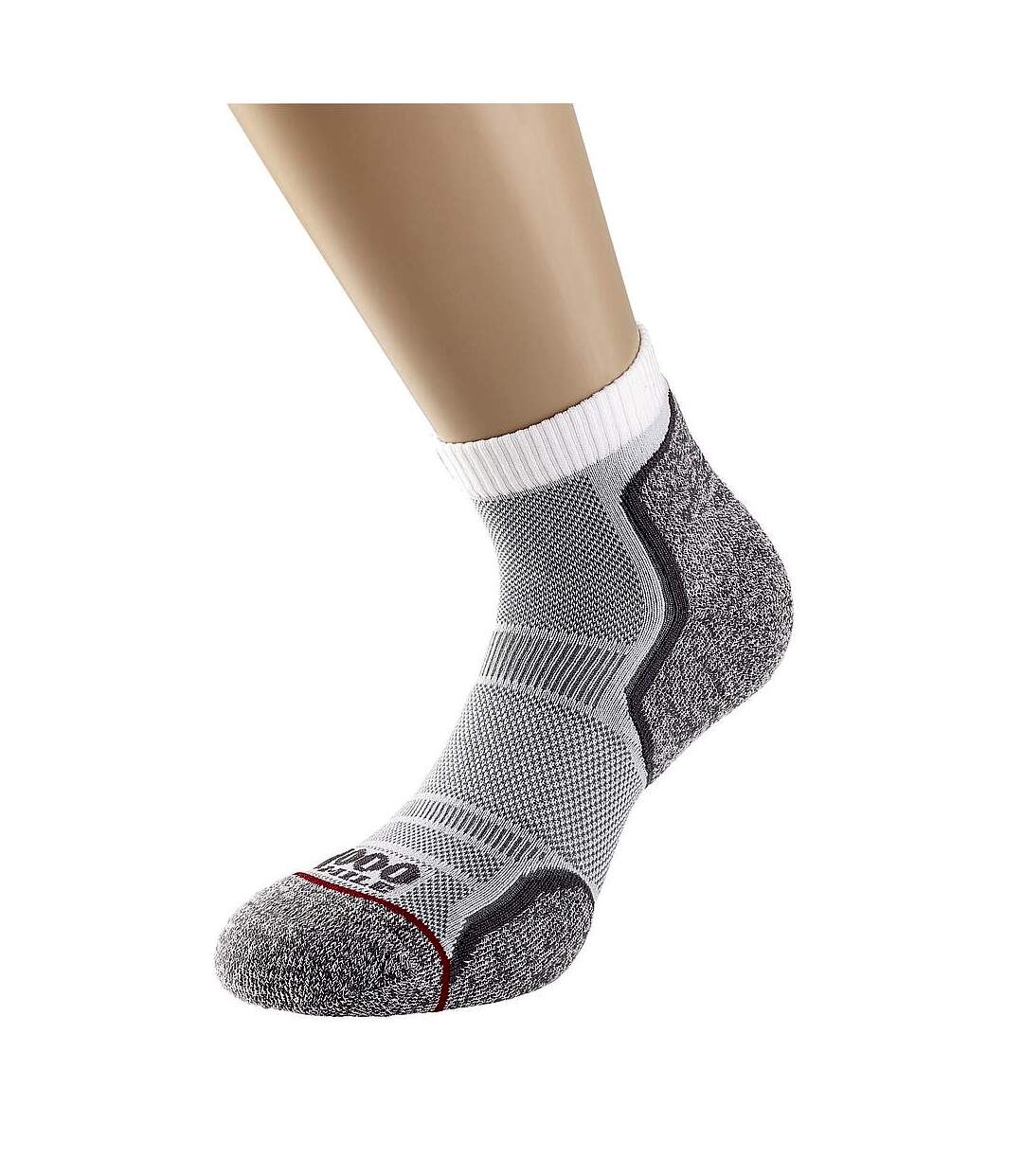 1000 Mile - Socquettes RUN - Homme (Blanc / gris) - UTRD890