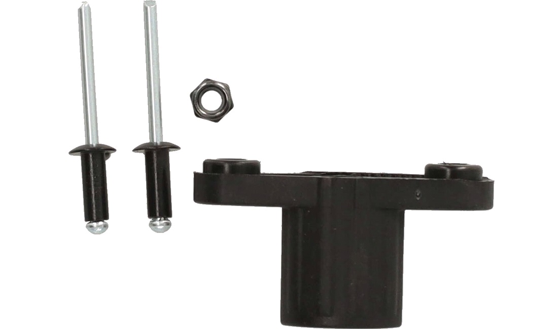 Pin for license plate turning part
