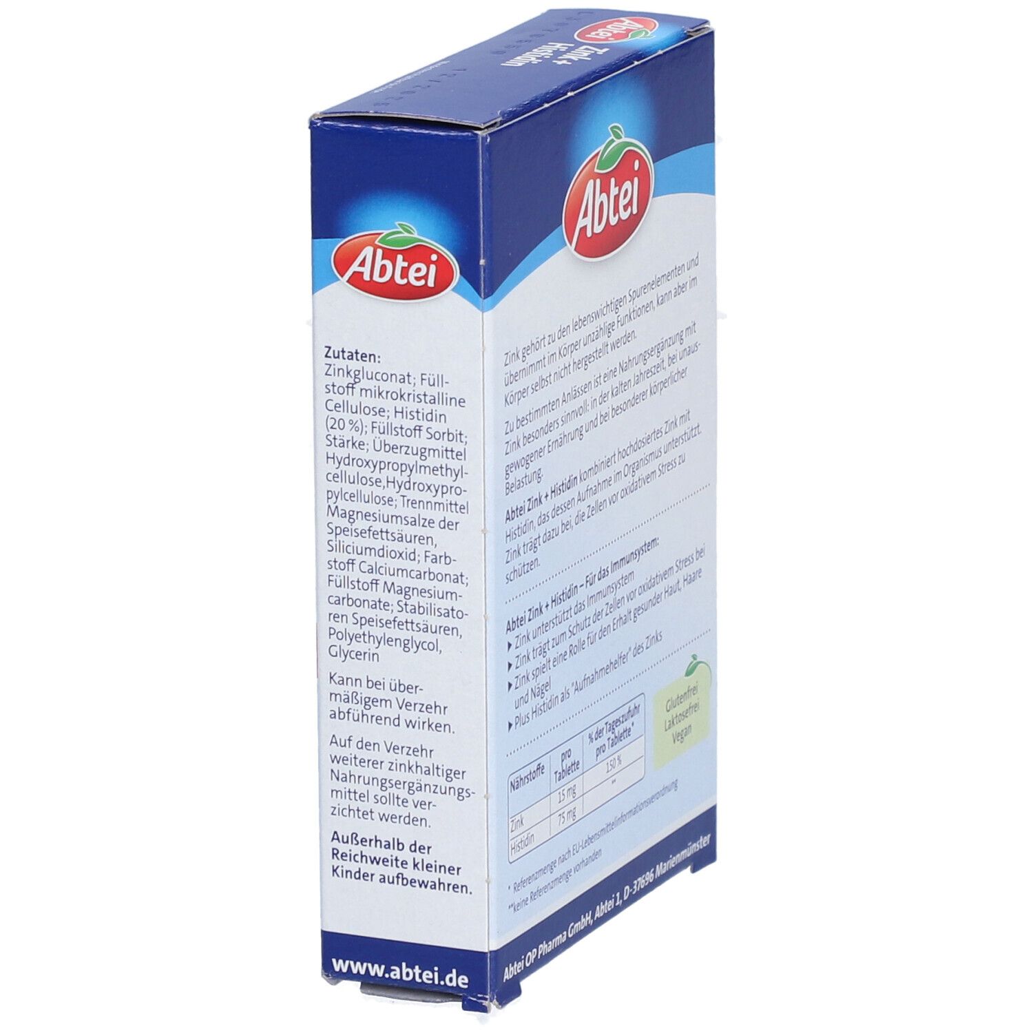 Abtei Zink + Histidin Tabletten