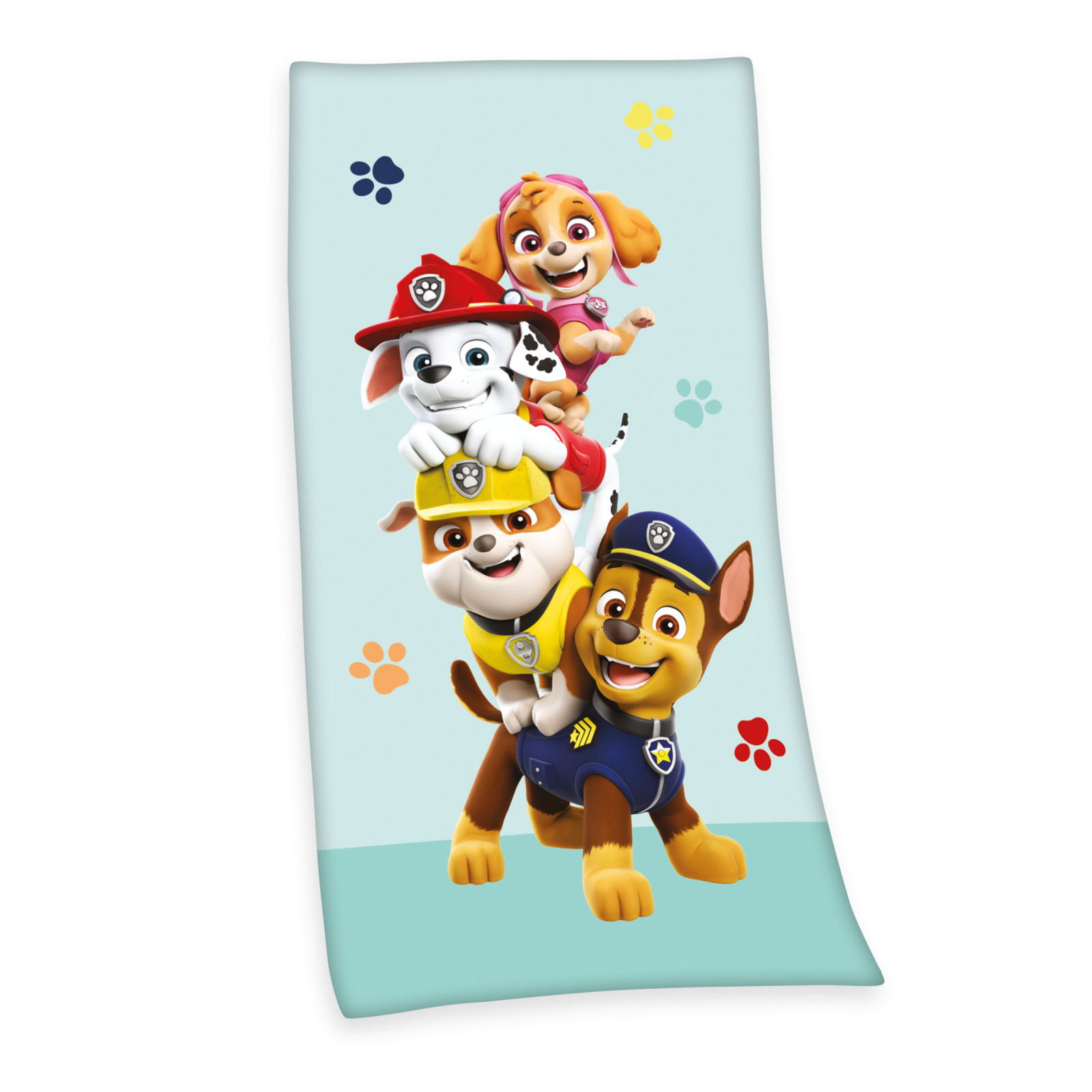 Velourstuch PAW PATROL - bunt - 75x150 cm