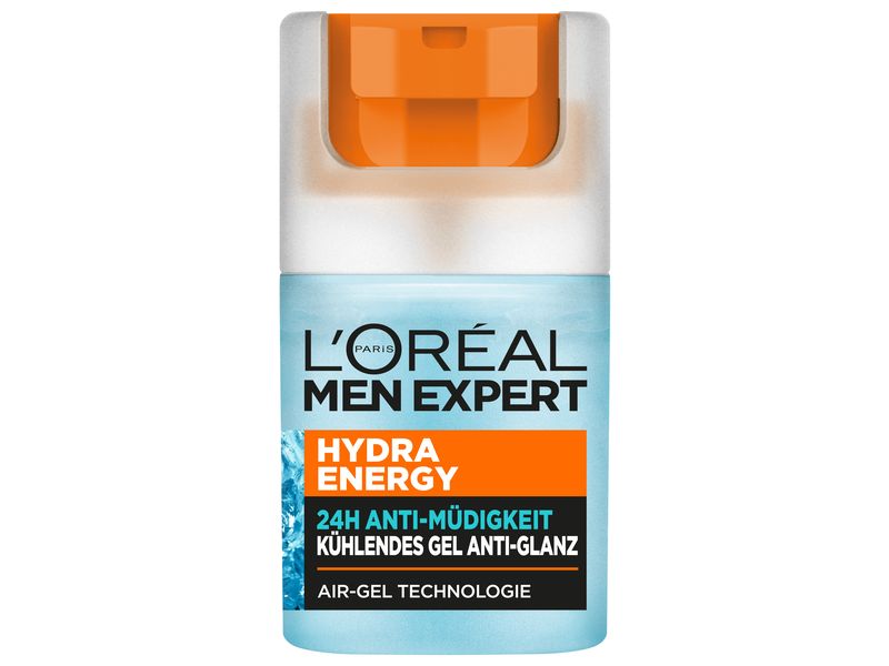 L'Oréal Men Expert Gesichtspflege Expert Day Cream Hydra En Kühlendes Feuchtigkeitsgel Anti-Glanz belebt die Haut und sorgt für Wohlbefinden
