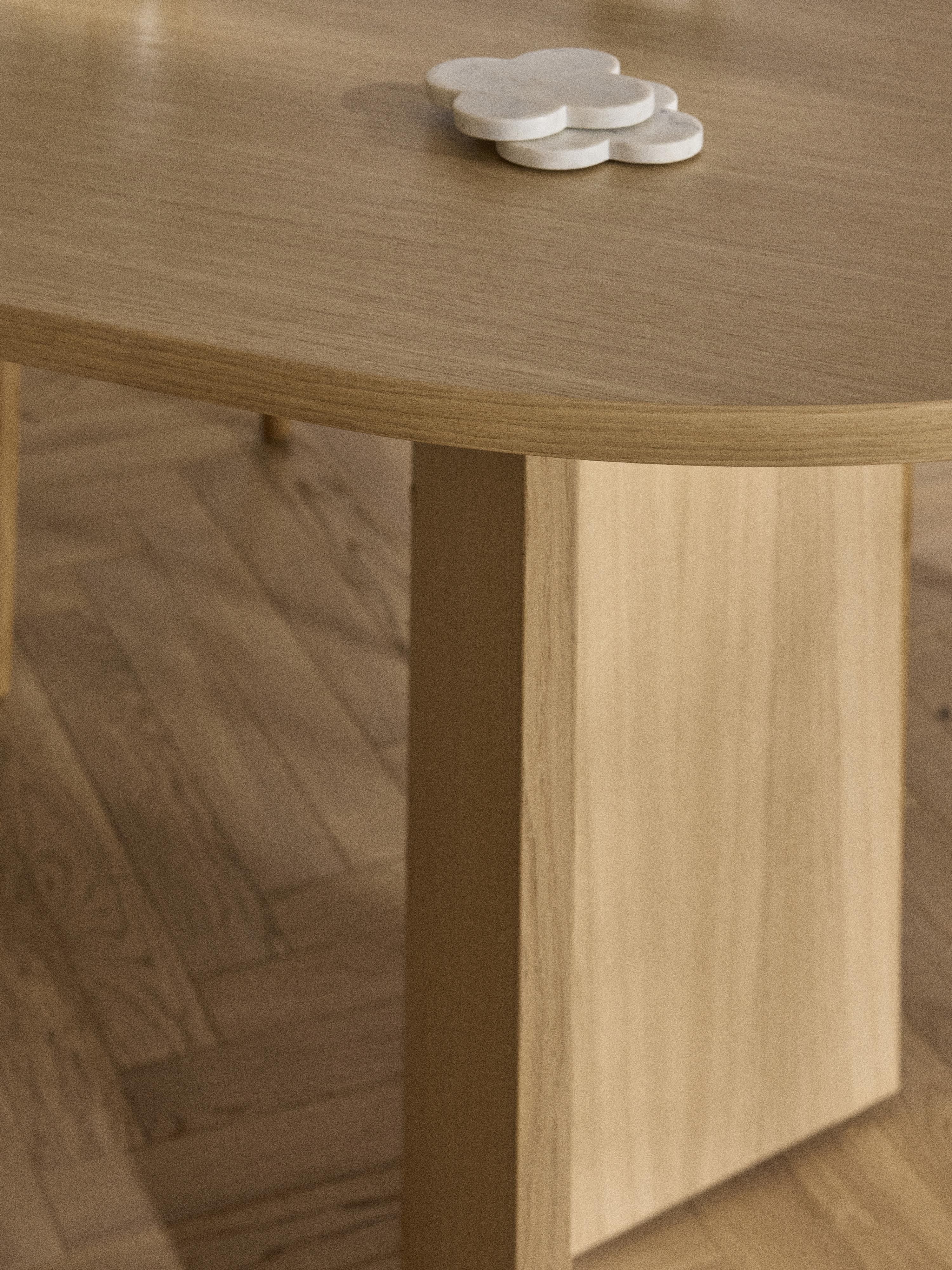 Ovale houten eettafel Toni, in verschillende formaten