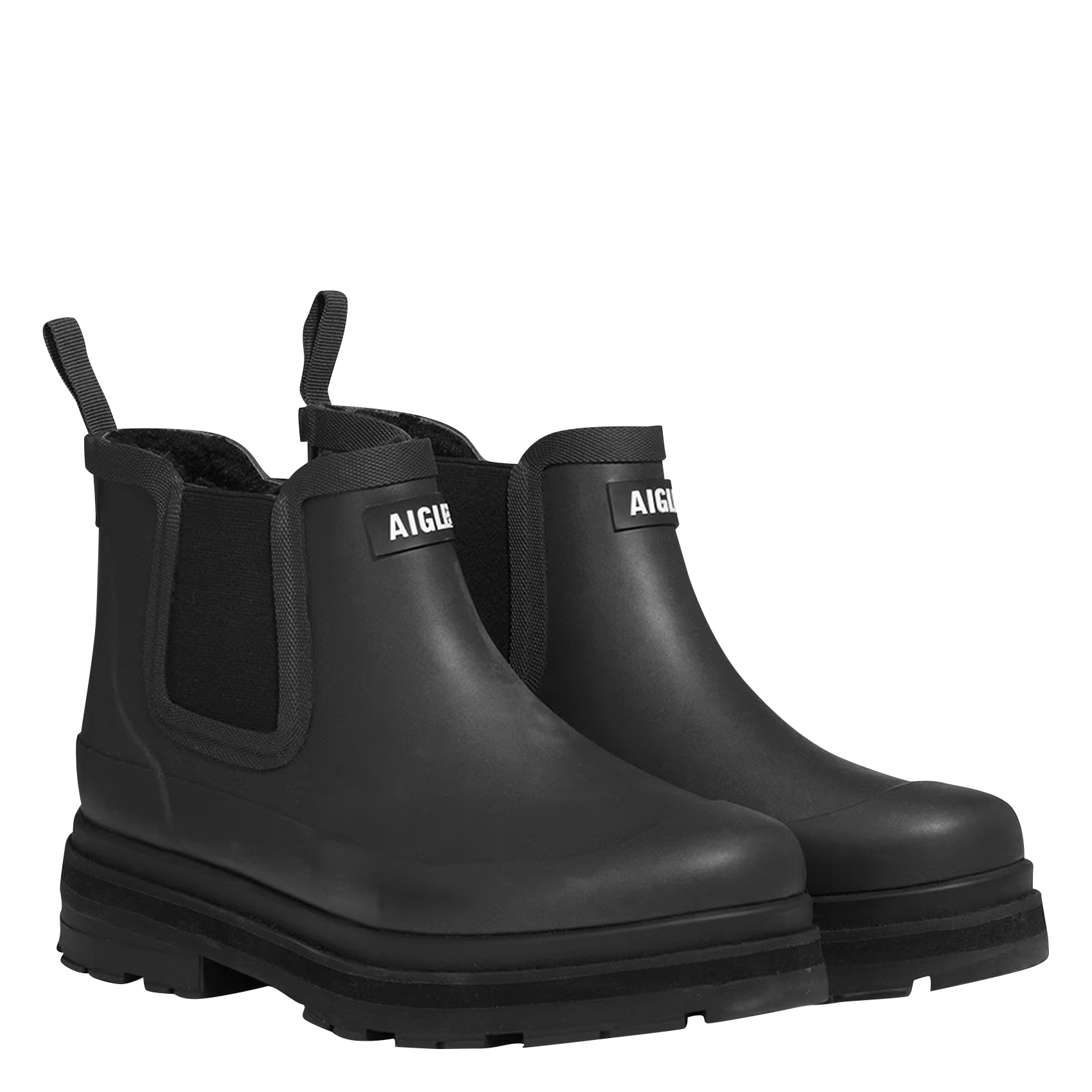 Bottines de pluie doublure en sherpa | Noir