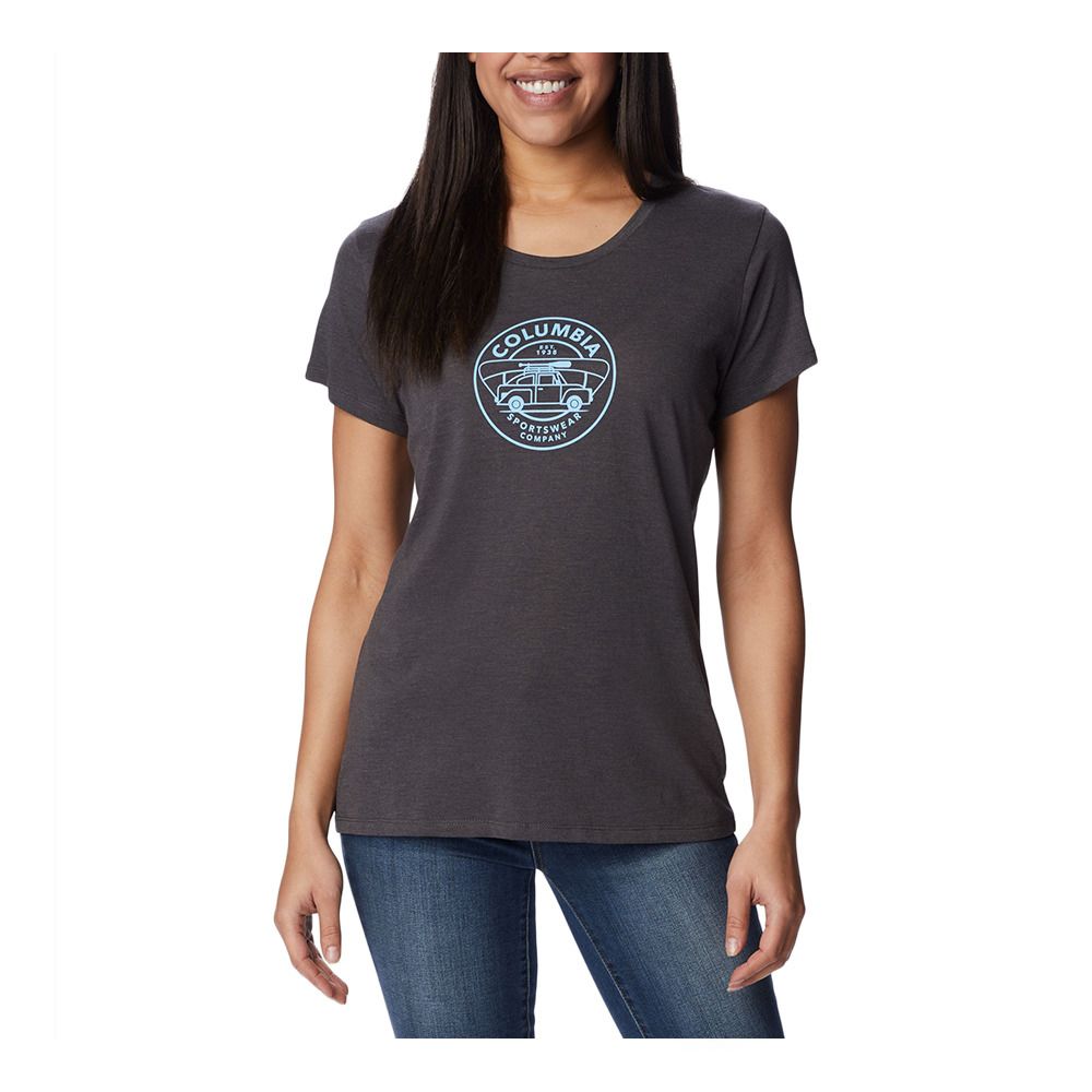 Columbia DAISY DAYS - Tee-shirt Femme shark hthr/jou