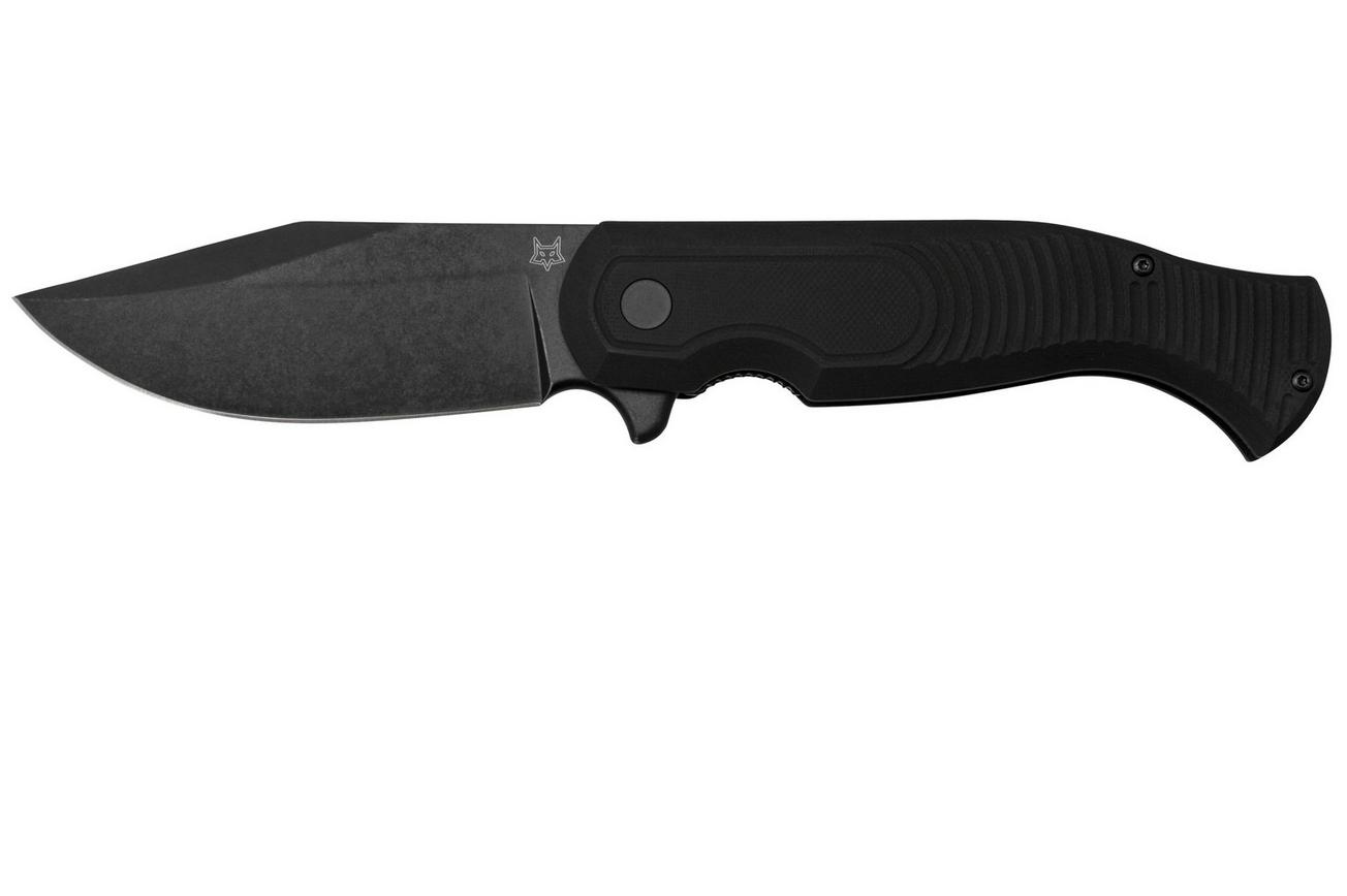 Fox Knives Eastwood Tiger FX-524B Black Stonewashed D2, Black G10, zakmes Gudy van Poppel design