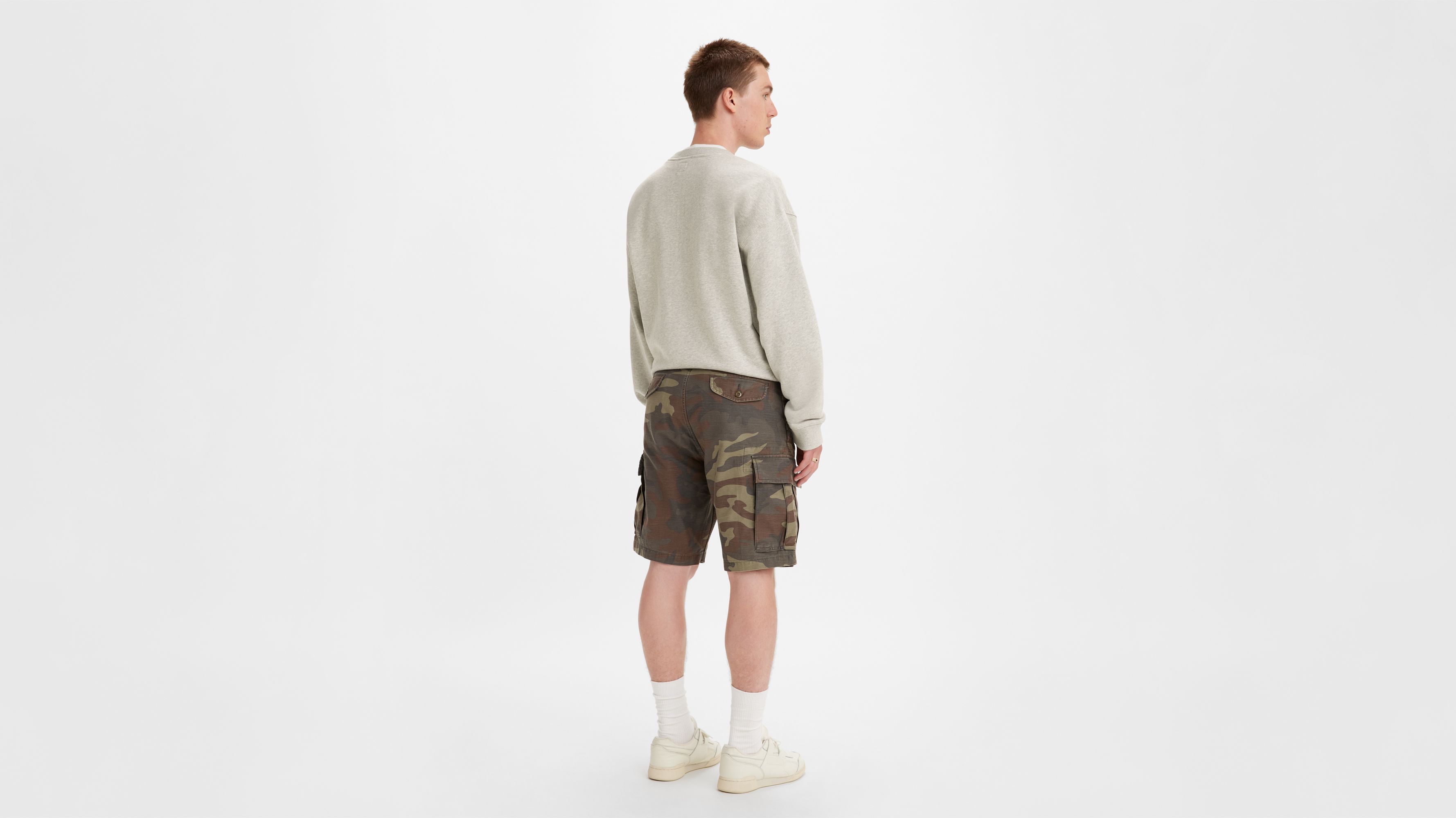 Short Cargo - Dark Camo Print - Vert