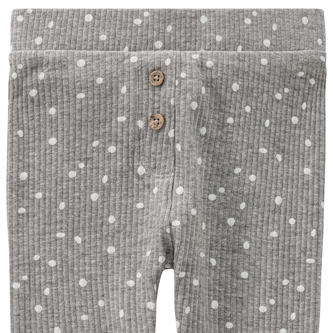 Topomini Baby Leggings mit Zierknöpfen hellgrau