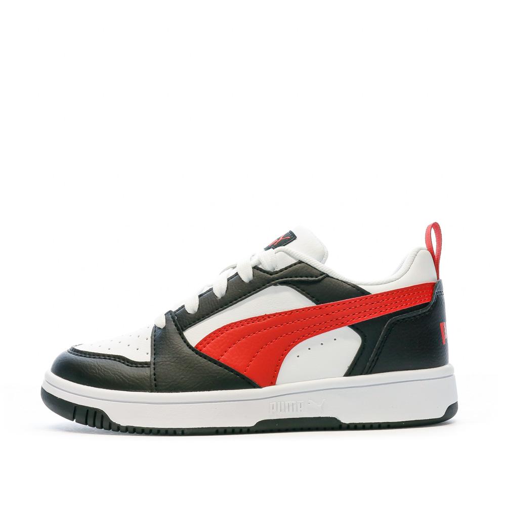Puma Baskets Noir/Blanc Garçon Puma Rebound