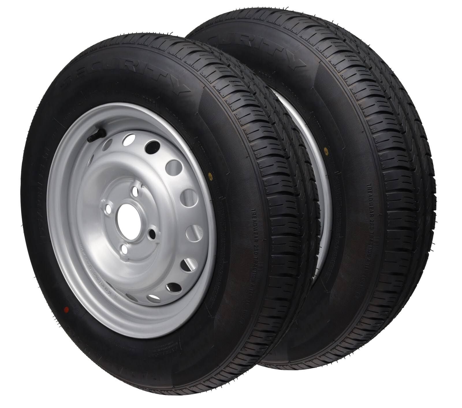 2x Komplettrad 155/80R13 84N 100x4 155 R 13 PKW Anhänger Rad Felge 4Jx13 Reifen