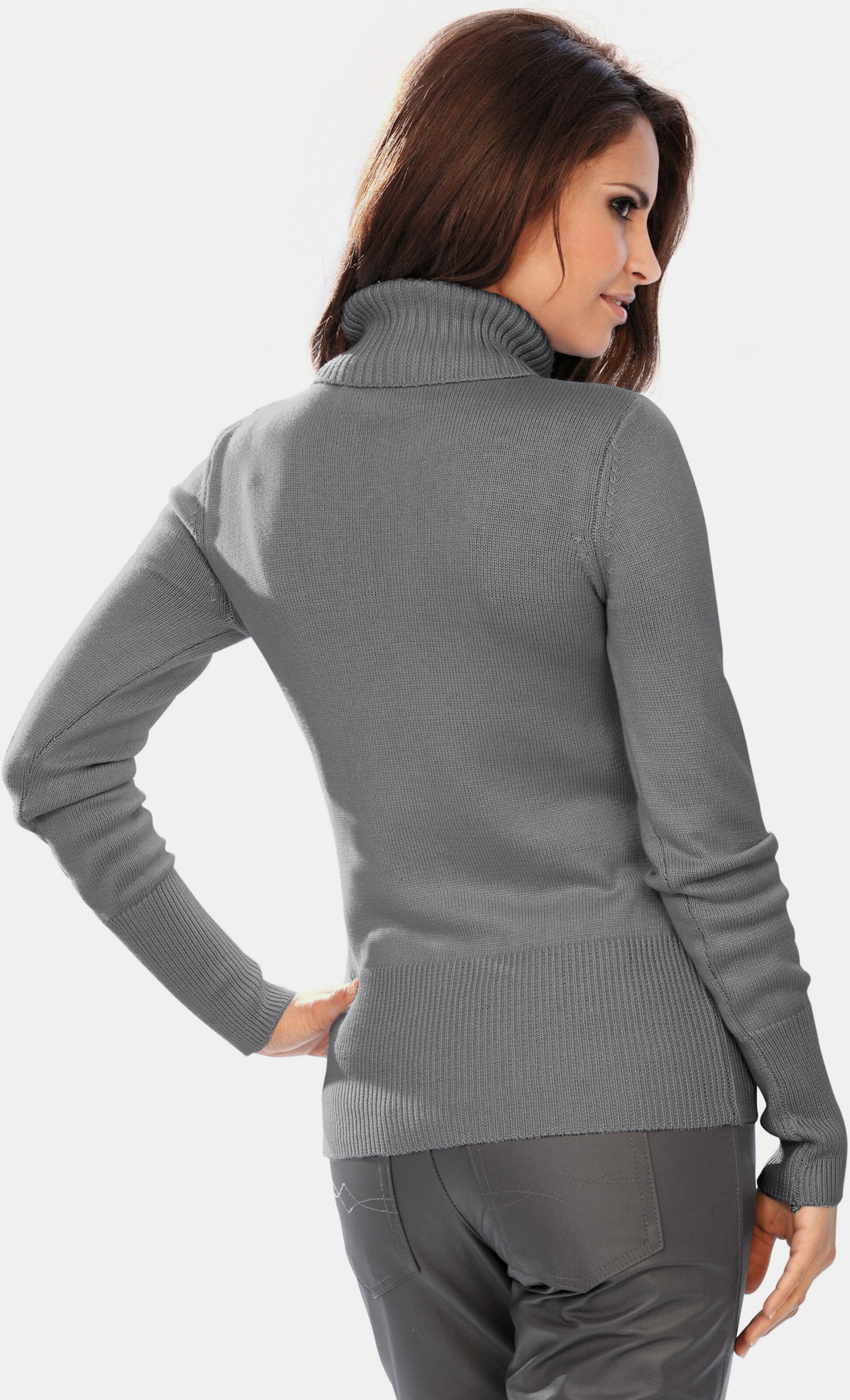 Rollkragen-Pullover