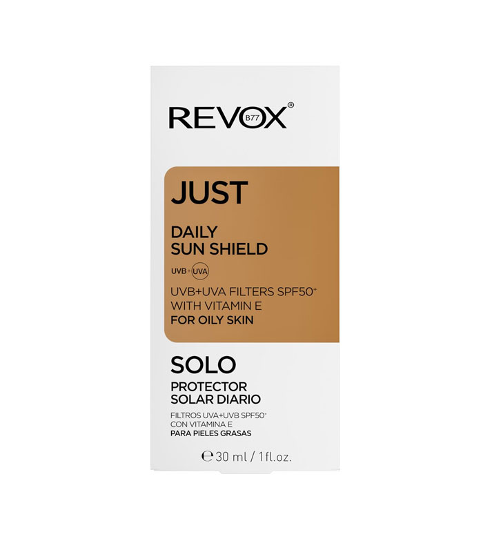 Revox - *Just* - Protetor solar diário SPF50+ com vitamina E para pele oleosa