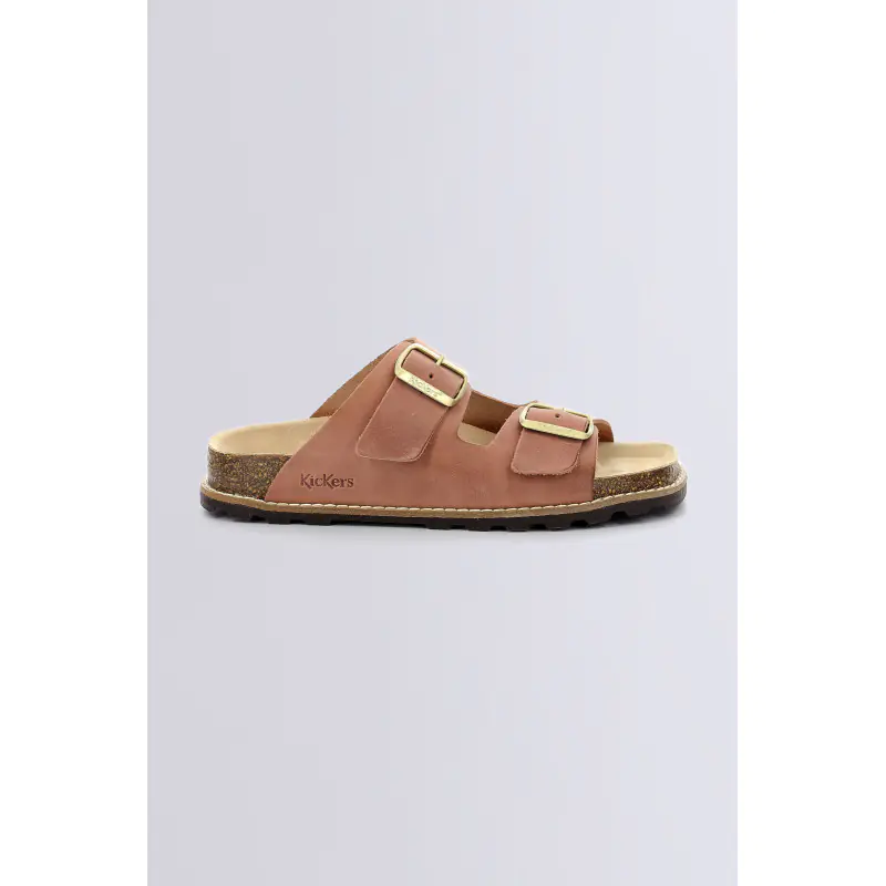 Kick elba Rose nude MULES Cuir Femme