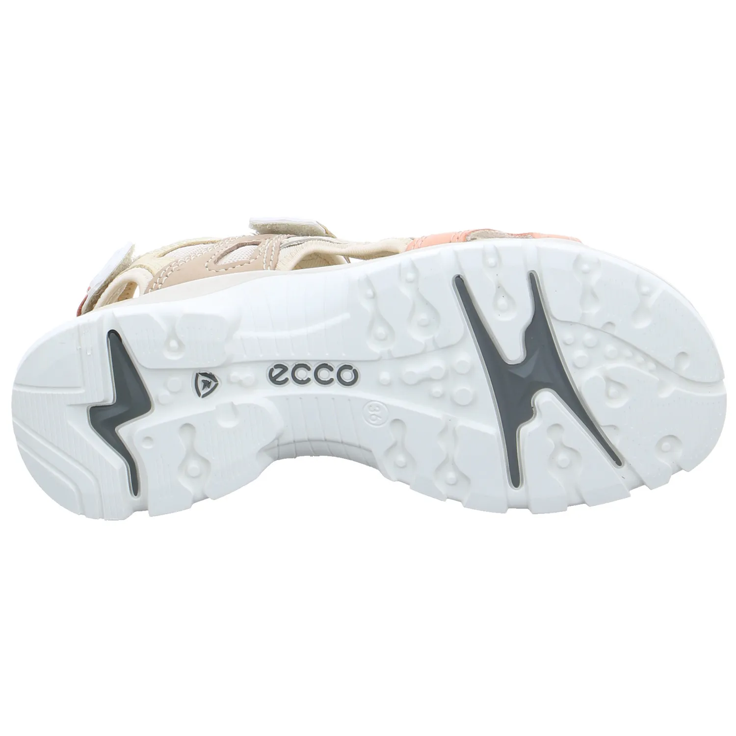 ECCO Trekking-Sandalette Beige Leder
