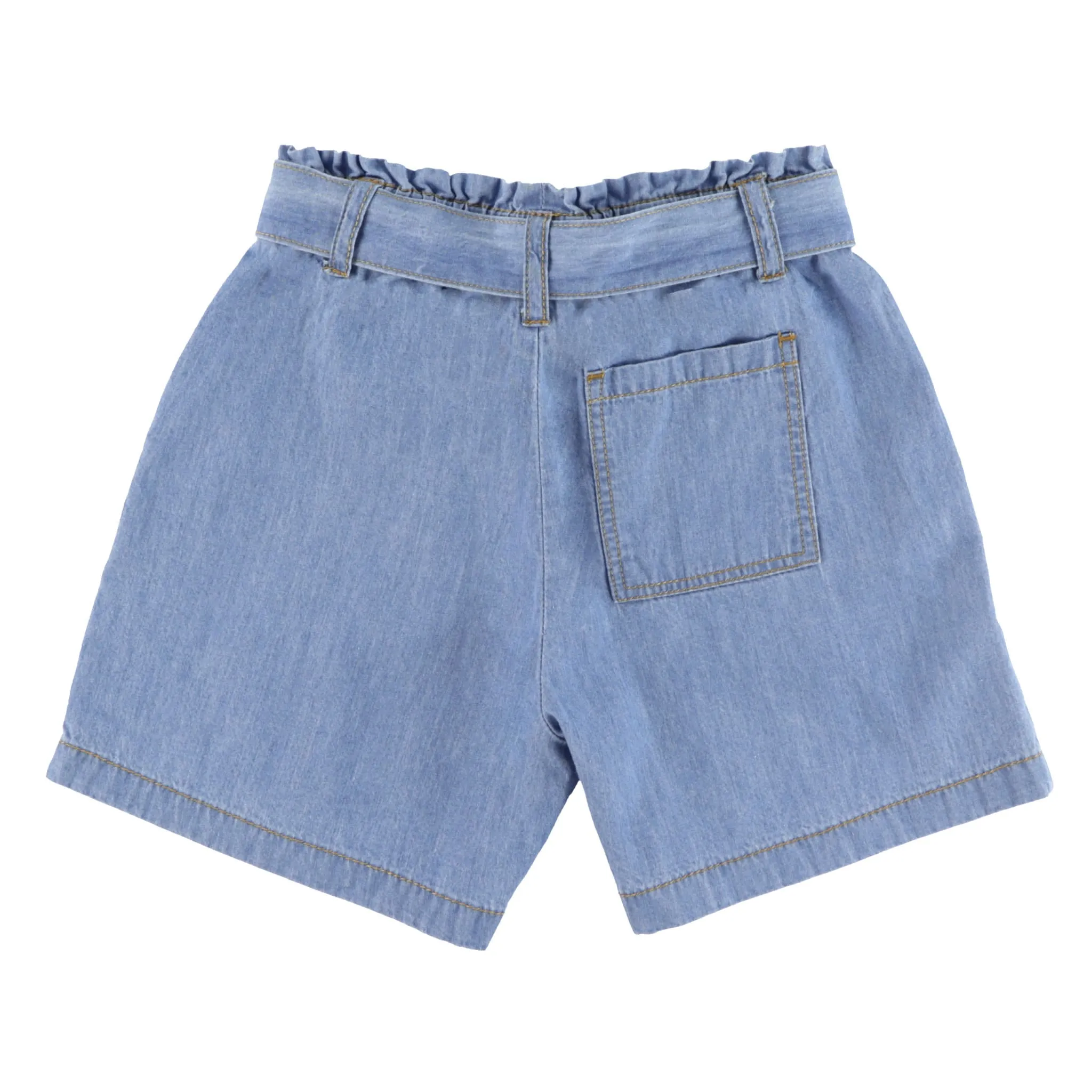 Chat Botté Short Uni Jardin Denim 2-8ans