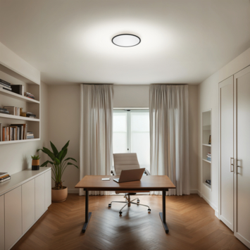 Philips plafonnière Superslim zwart 15W 27K