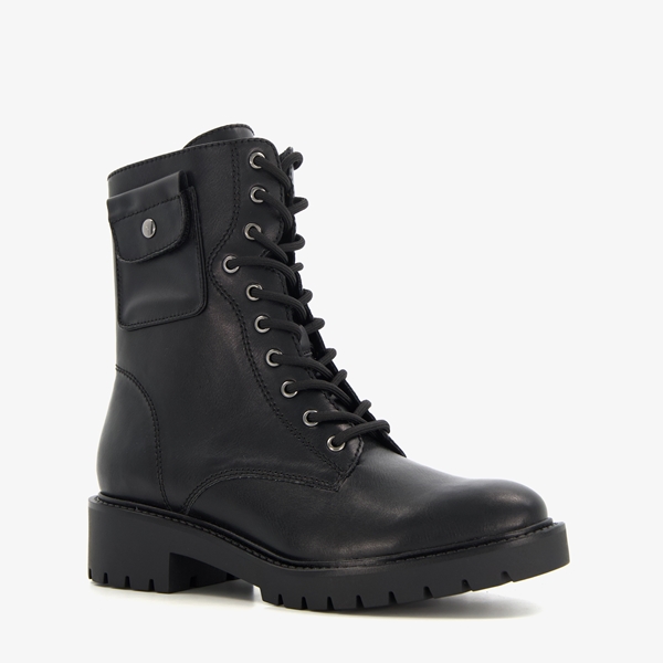 Nova dames veterboots met zakje