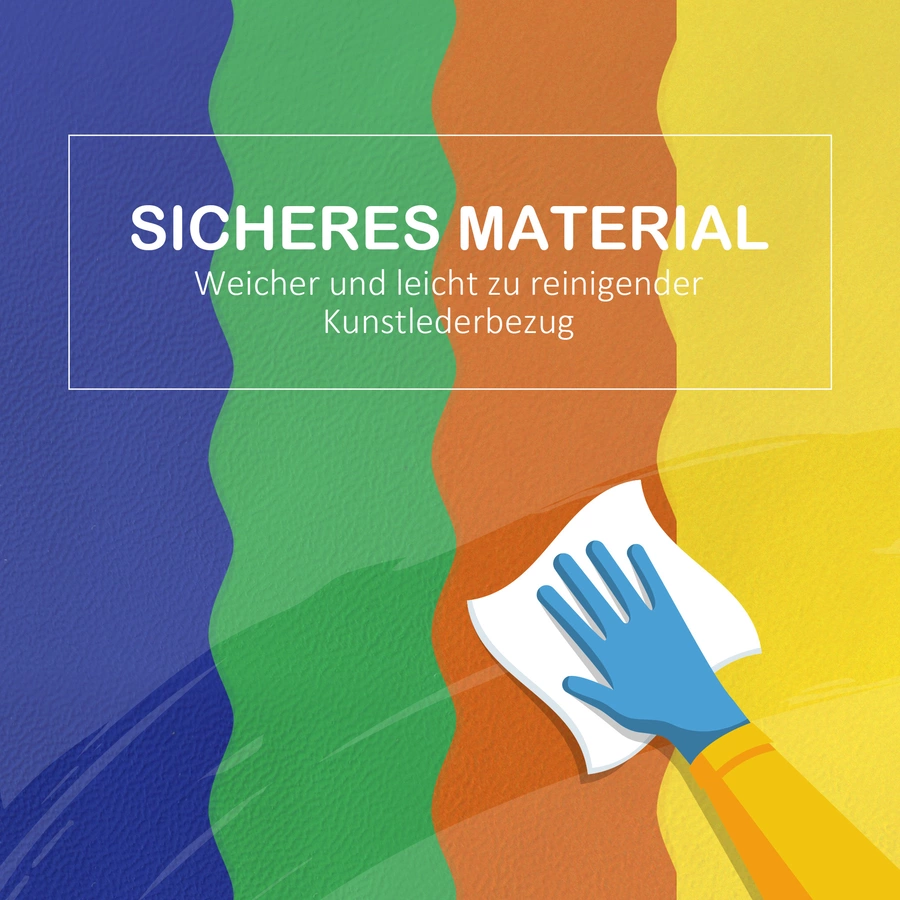 HOMCOM Kinder-Softplay-Set mit verschiedenen Bausteinen bunt