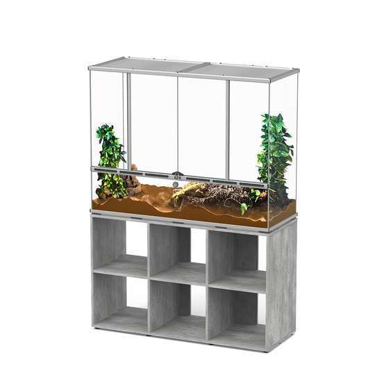 Terrarium et Meuble Standard Béton L.118xP.45xH.90cm