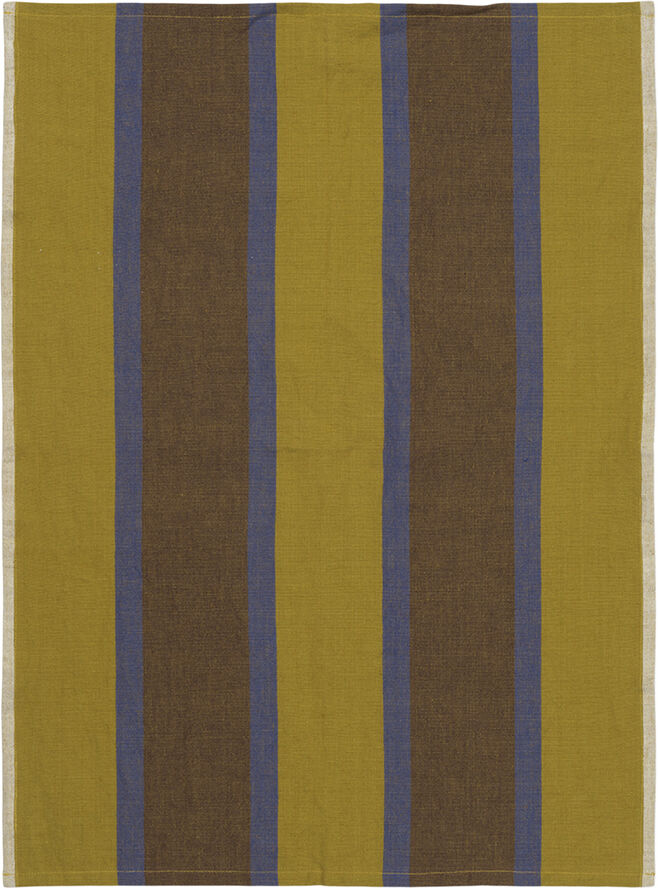ferm LIVING Hale Tea Towel - Lime/Bright Blue/Choco Lime