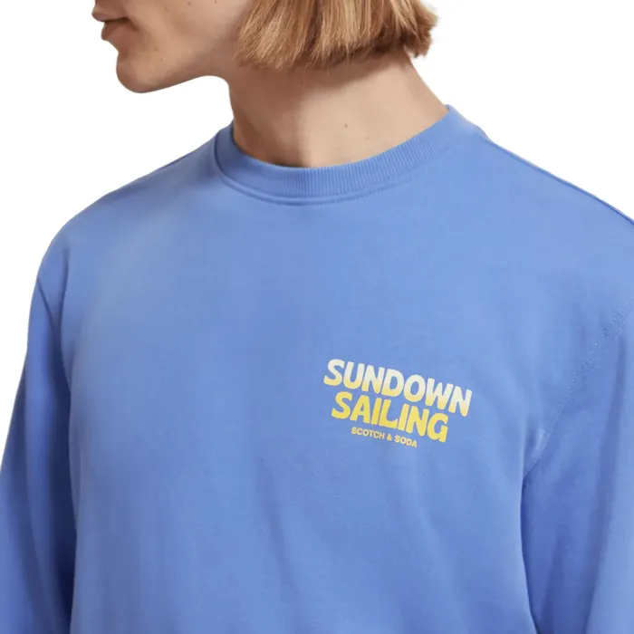 Scotch & Soda Front Back Boating Artwork Sweater Heren