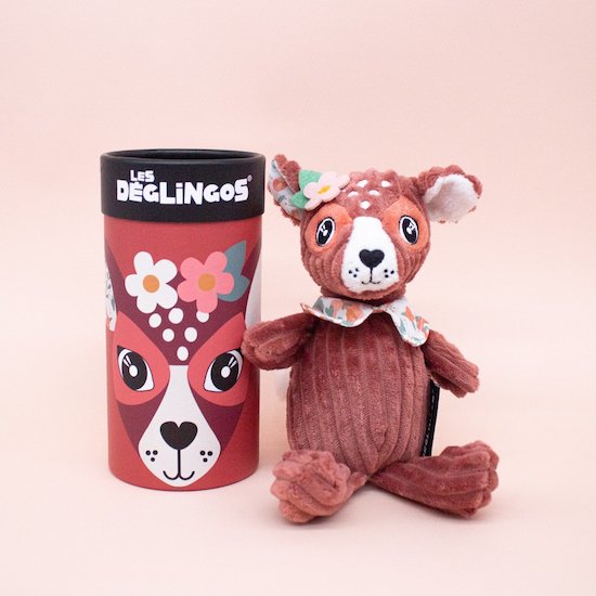 Peluche en boîte Petit Simply   Biche        de               Les Déglingos