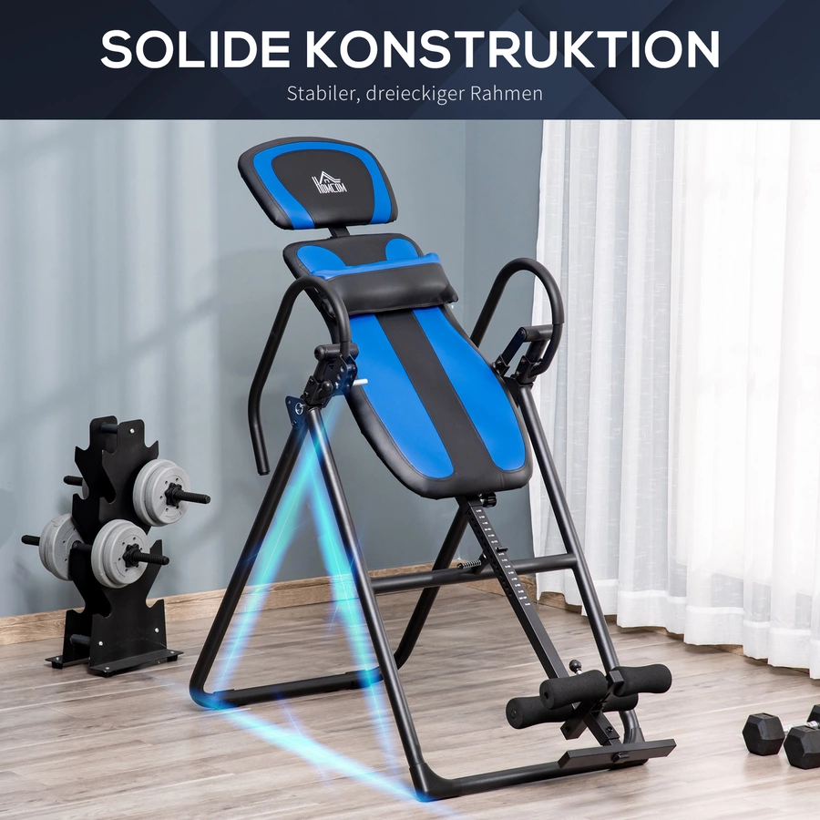 HOMCOM Inversionsbank klappbar schwarz, blau