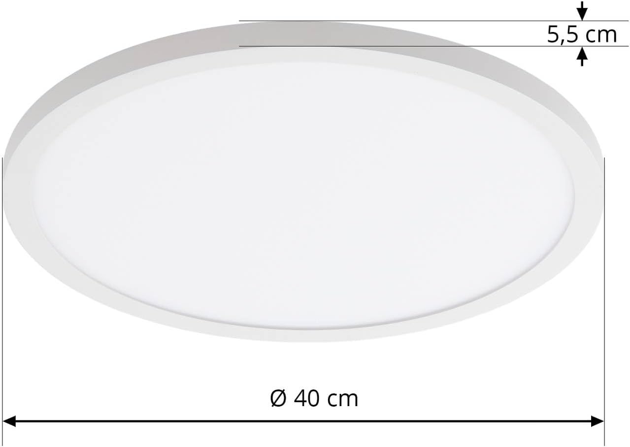 Arcchio LED Deckenleuchte Brenda dimmbar mit Leselampe (Modern) in Weiß, Lampe Deckenlampe Wohnzimmerleuchte