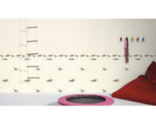 Border 35838-2 Little Stars beige paarden