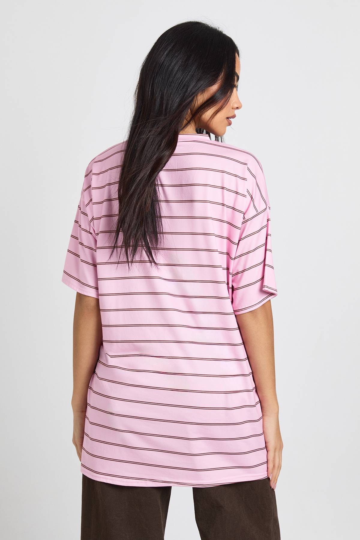boohoo T-Shirt Rayé Doux London Soho Lane