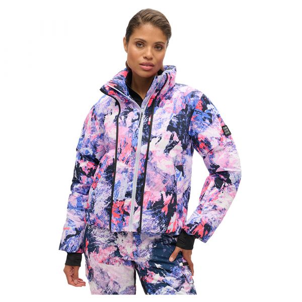 Superdry para Mulher Casaco de Esqui Acolchoado de Corte Quadrado Lilás Xs