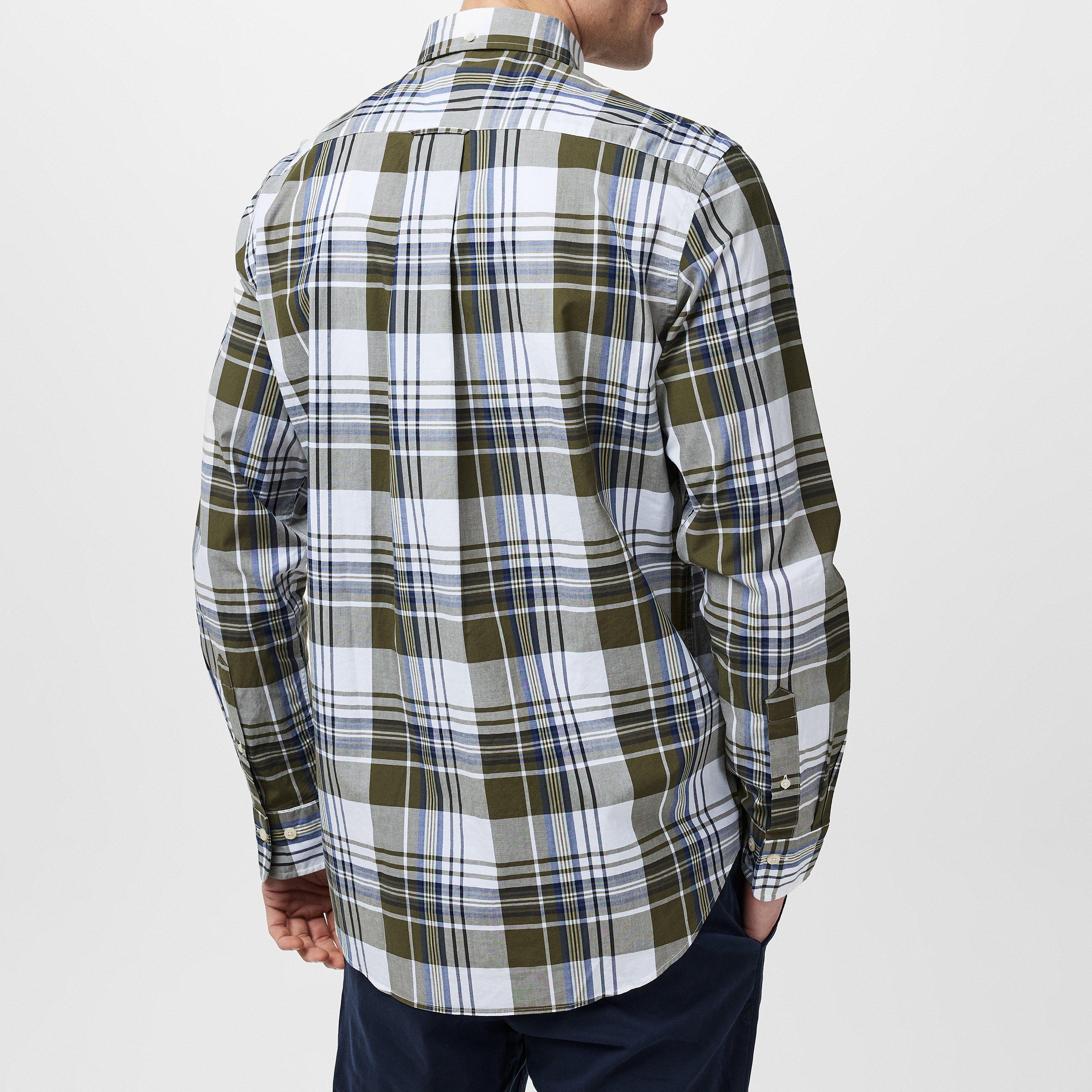 Gant Regular Fit Checked Poplin Shirt