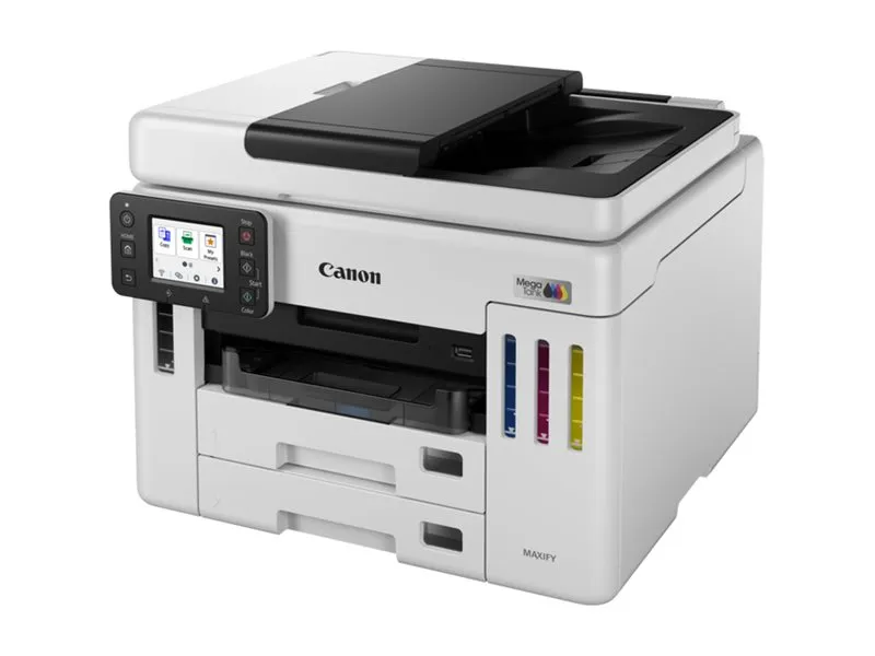 Canon MAXIFY GX7150 MegaTank - Multifunktionsprinter - farve - blækprinter - CISS - Legal (216 x 356 mm), A4 (210 x 297 mm) (original) - A4/Legal (medie) - op til 24 ipm (udskriver) - 600 ark - 33.6 Kbps - USB 2.0, Wi-Fi(n), LAN