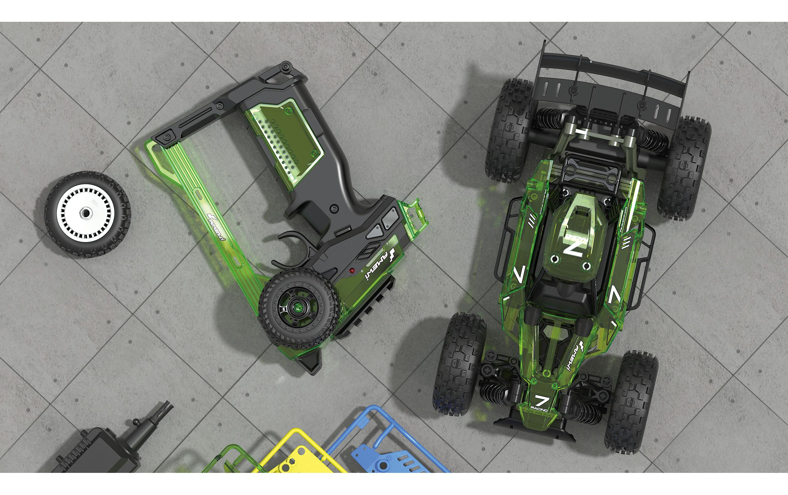 Buggy CoolRC DIY Razor 2WD Bausatz, 1:18Kleiner RC Buggy zum selber zusammenbauen