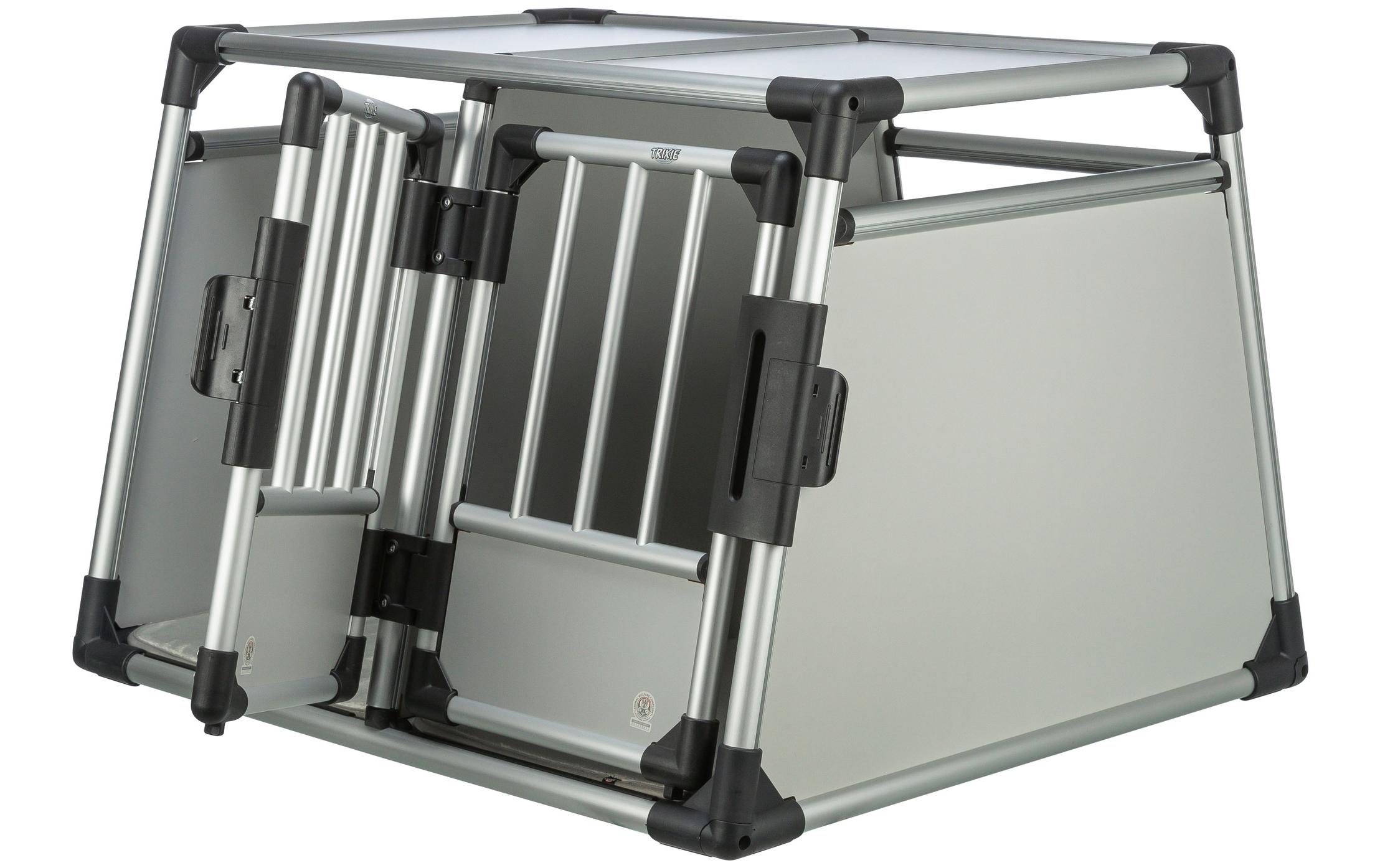 Transportbox Doppelbox Aluminium<br>Transportbox für 2 Hunde