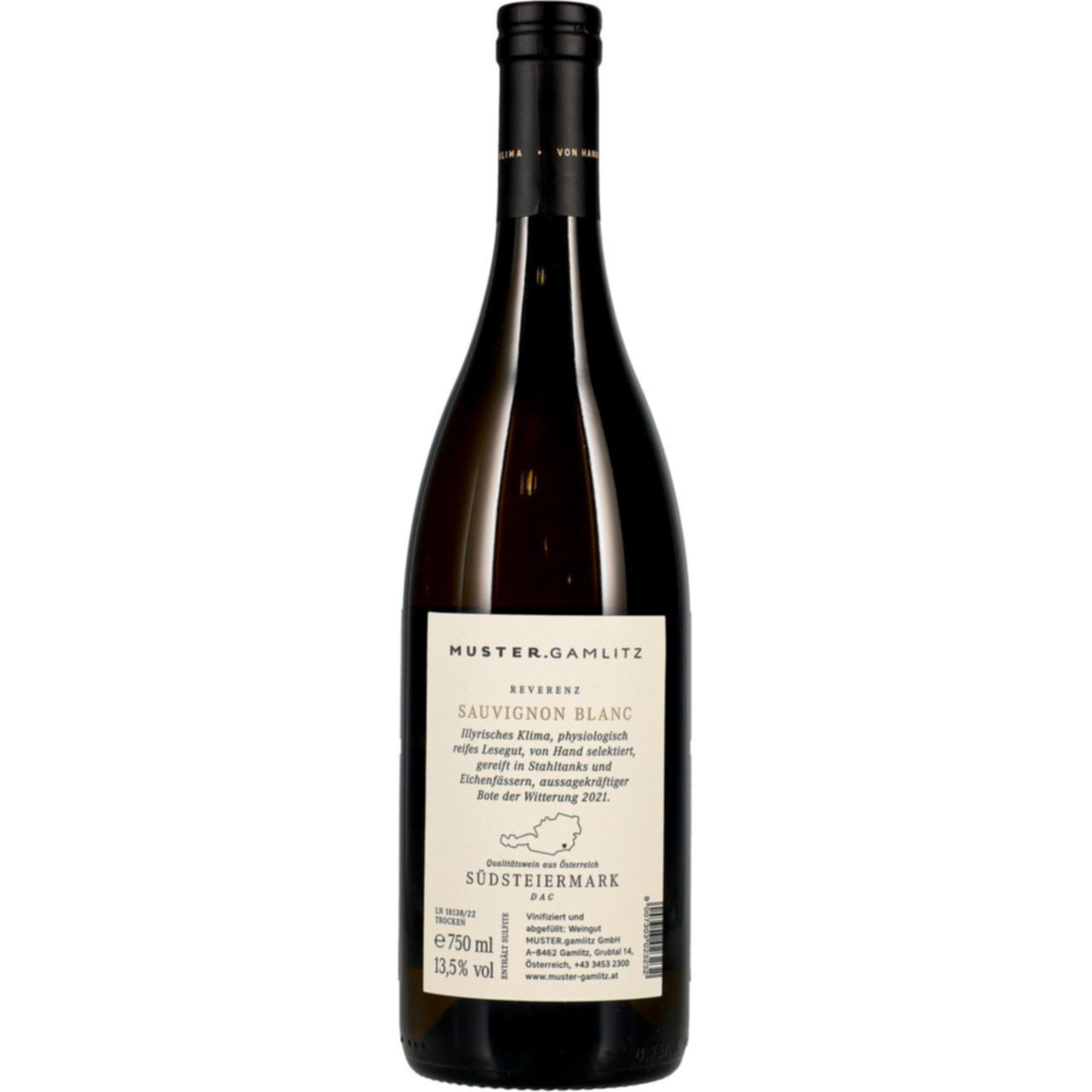 Südsteiermark DAC Sauvignon Blanc Reverenz Muster.Gamlitz -75cl