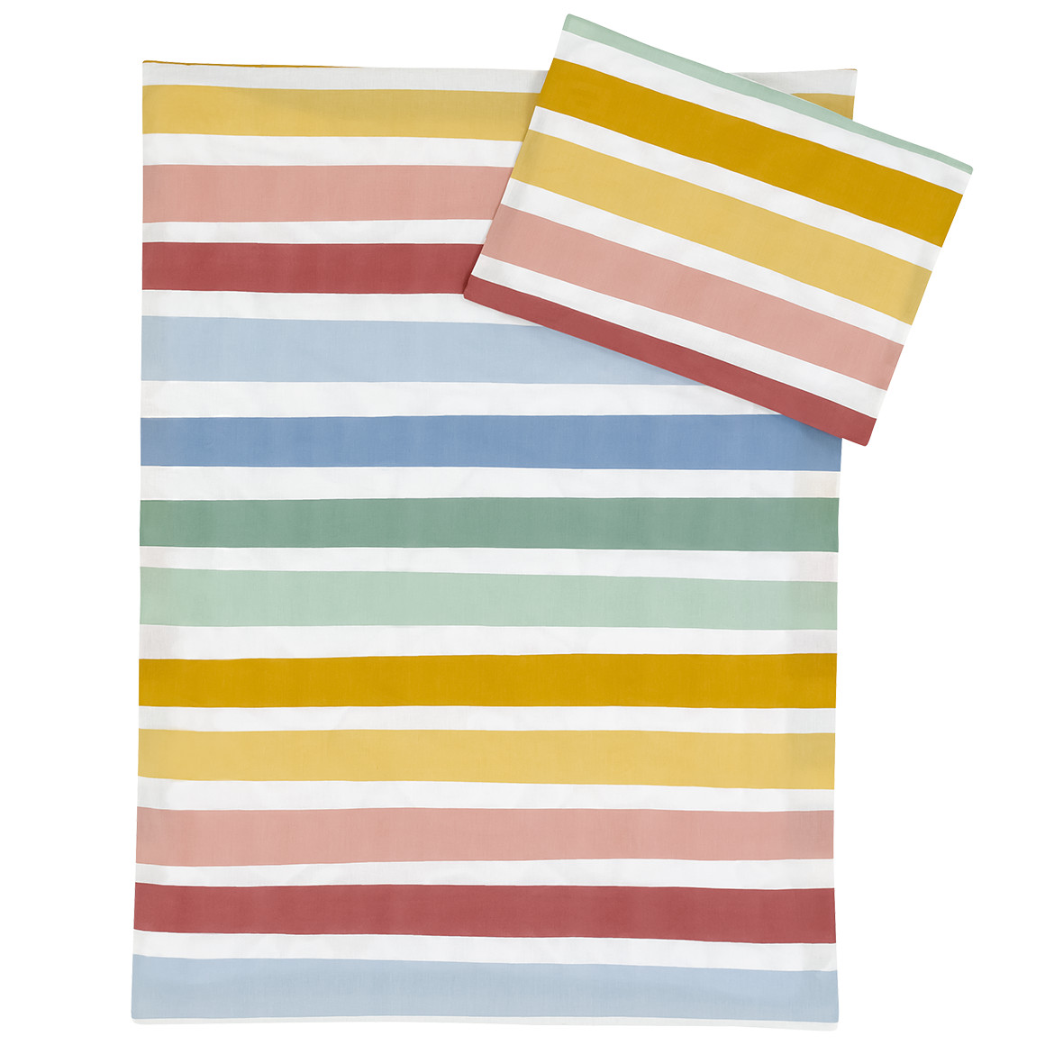 Topomini Bettwäsche 100 x 135 cm gelb / bunt
