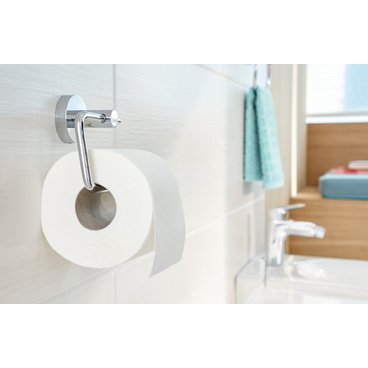 Dérouleur de papier toilette adhésif Tesa, chromé