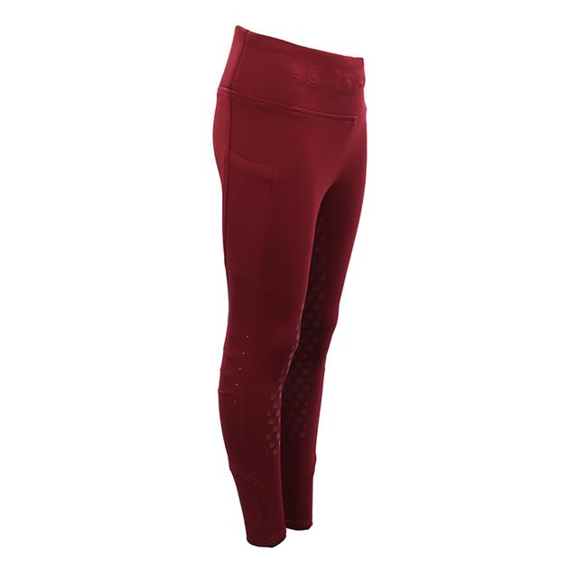 Paardrijlegging La Valencio LVWella Full Grip Kids Donkerrood