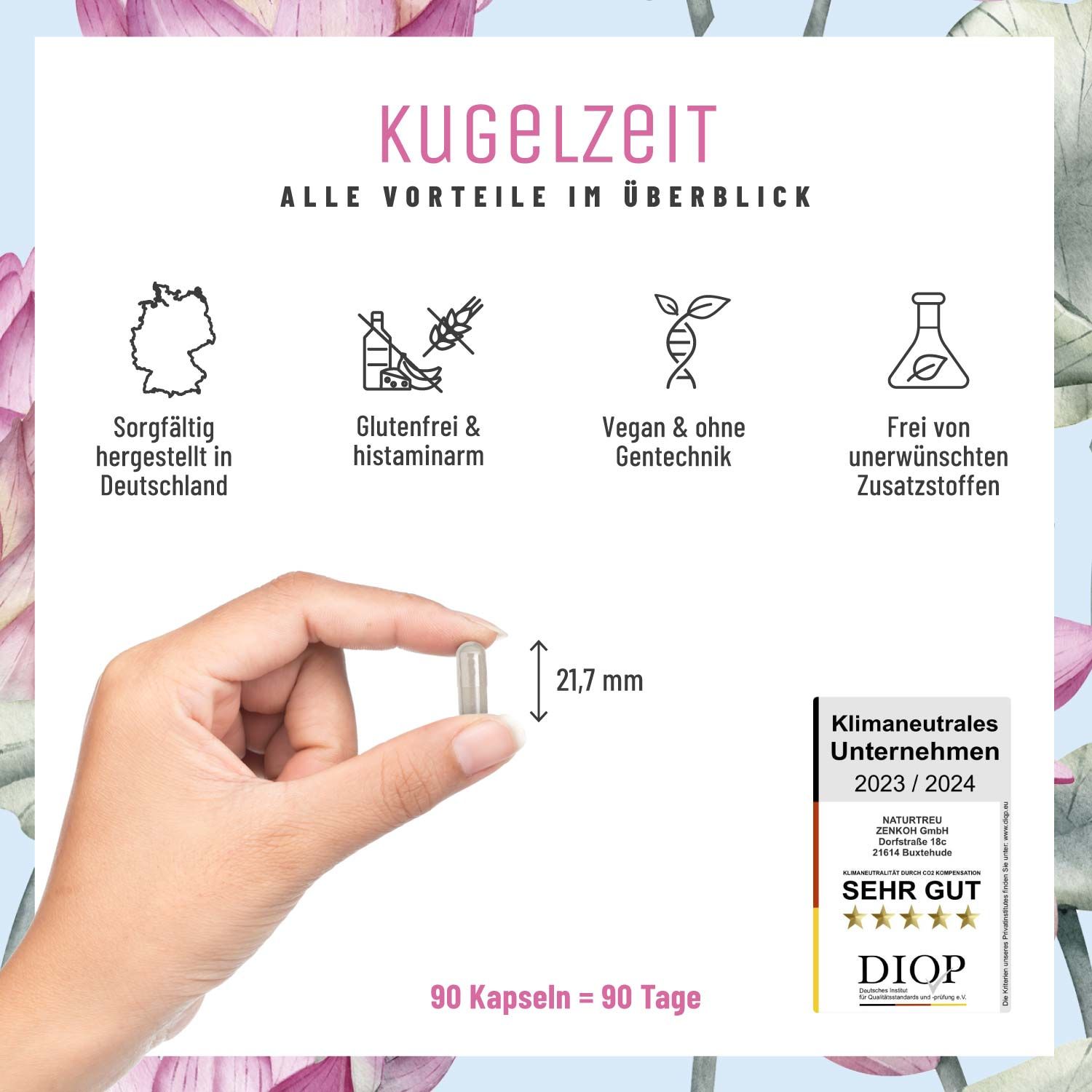 Kugelzeit mit Folsäure, Eisen & Jod - NATURTREU®